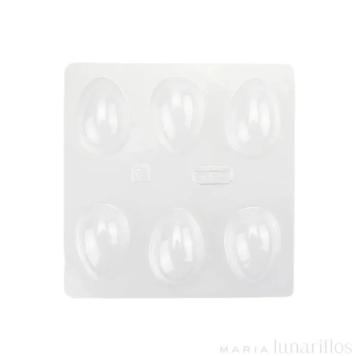 Molde huevos de Pascua Lisos 3D (6 cavidades)