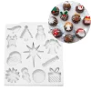 Molde para fondant adornos Navidad - Katy Sue Designs