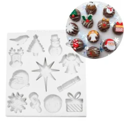 Molde para fondant adornos Navidad - Katy Sue Designs