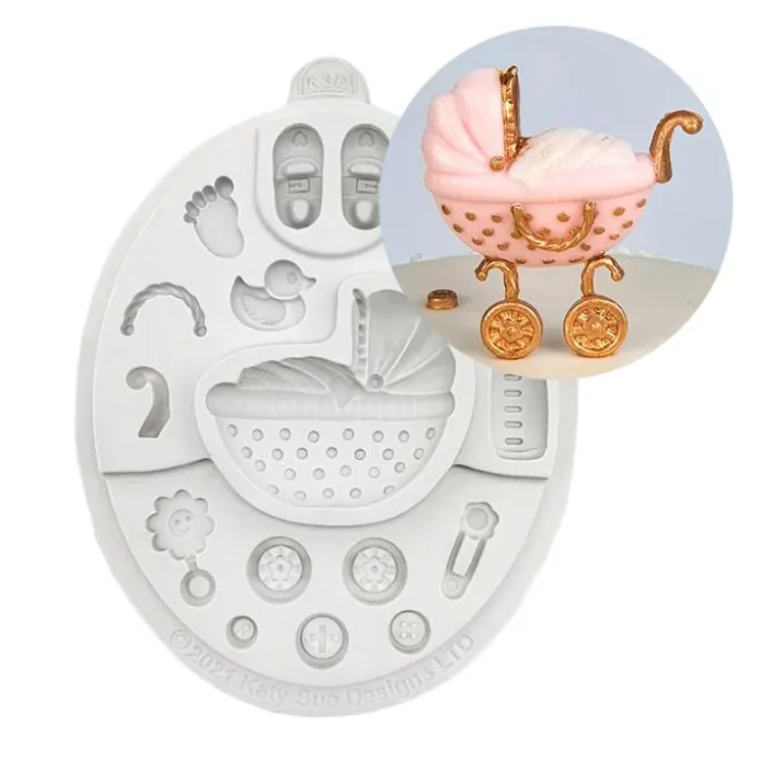 Molde para fondant bebé - Katy Sue Designs