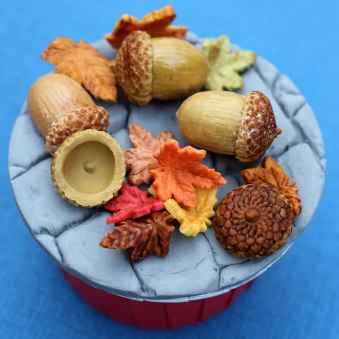 Molde para fondant frutos secos de invierno - Katy Sue Designs