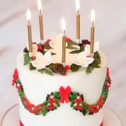 Molde para fondant guirnalda festiva Navidad - Katy Sue Designs