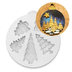 Molde para fondant árboles de navidad - Katy Sue Designs