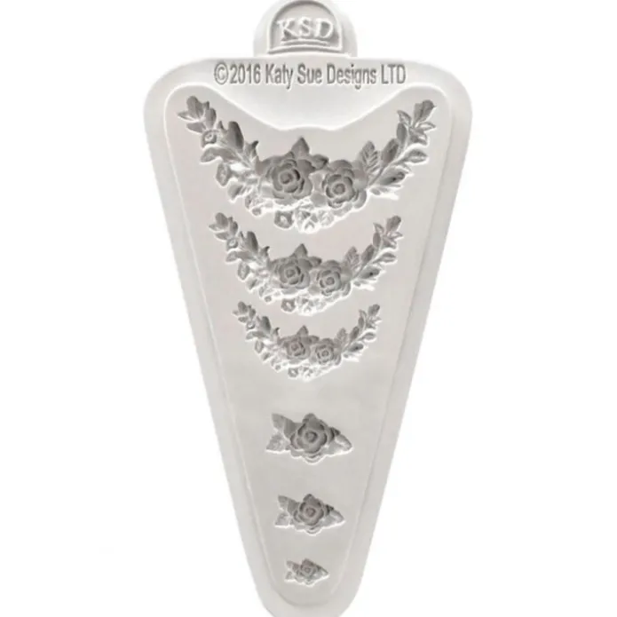 Molde para fondant Rose Medley - Katy Sue Designs