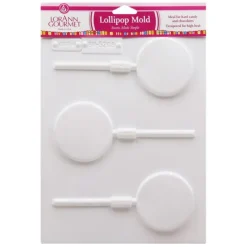 Molde para 3 piruletas de chocolate y caramelo - LorAnn