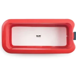 Molde rectangular desmontable con pinza y plato de cristal 25 cm - Ibili
