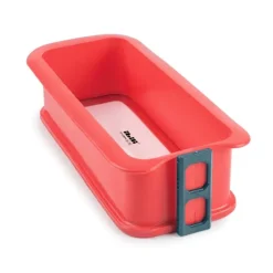 Molde rectangular desmontable con pinza y plato de cristal 25 cm - Ibili
