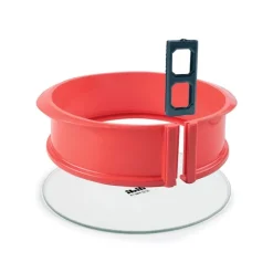 Molde redondo desmontable con pinza y plato de cristal 23 cm - Ibili
