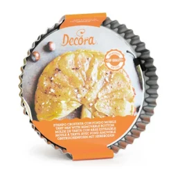 Molde redondo rizado para quiche con base extraíble 24 cm - Decora