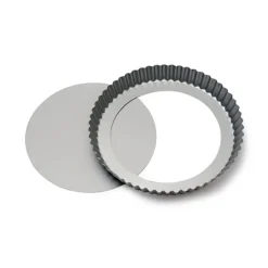 Molde redondo rizado para quiche con base extraíble 28 cm - Decora