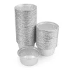 Moldes de papel de aluminio para flan 7,5 x 4 cm (100)