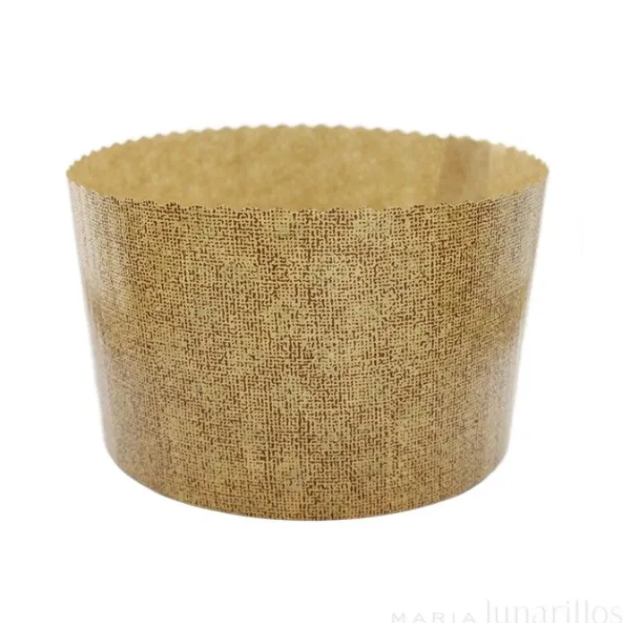 Moldes de papel fino para panettone 13 x 9,5 cm (500 g) (10)