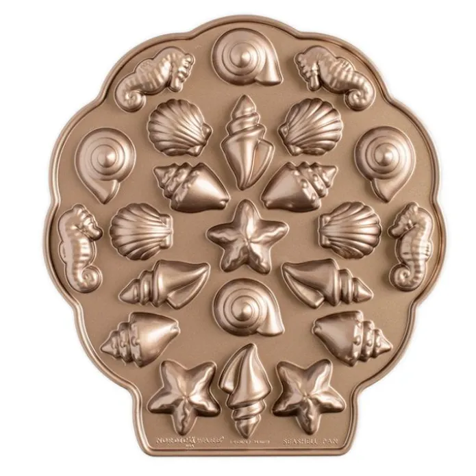 Molde Sea Shell Teacakes Pan - Nordic Ware + REGALO mini espátulas (2)