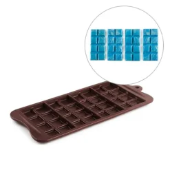 Molde silicona 4 mini tabletas de chocolate - Ibili