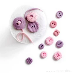 Molde silicona para fondant botones - Ibili