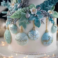 Molde silicona para fondant bolas de Navidad - Karen Davies