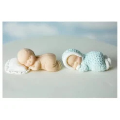 Molde silicona para fondant bebé y almohada - Karen Davies