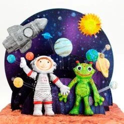 Molde silicona para fondant cohete - Katy Sue Designs