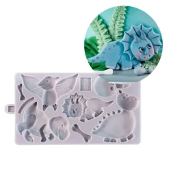 Molde silicona para fondant dinosaurios - Karen Davies