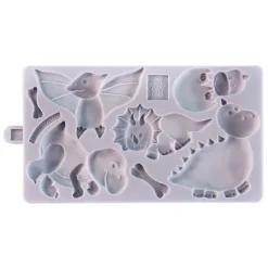 Molde silicona para fondant dinosaurios - Karen Davies