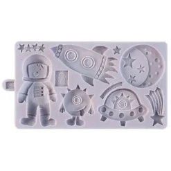 Molde silicona para fondant espacio - Karen Davies