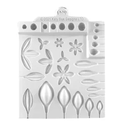 Molde silicona para fondant flores - Katy Sue Designs