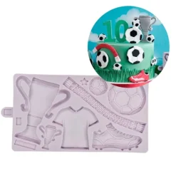 Molde silicona para fondant fútbol - Karen Davies