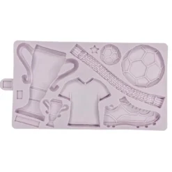Molde silicona para fondant fútbol - Karen Davies