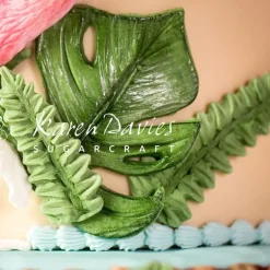 Molde silicona para fondant Hojas tropicales - Karen Davies