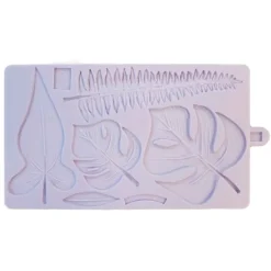 Molde silicona para fondant Hojas tropicales - Karen Davies