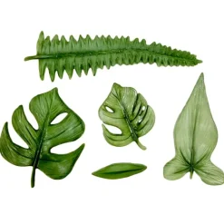 Molde silicona para fondant Hojas tropicales - Karen Davies