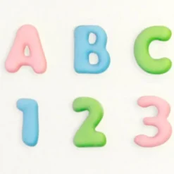 Molde silicona para fondant letras mayúsculas y números - Katy Sue Designs