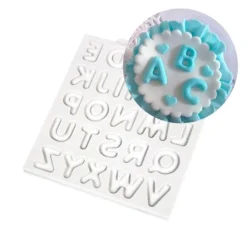 Molde silicona para fondant letras mayúsculas - Katy Sue Designs
