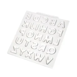 Molde silicona para fondant letras mayúsculas - Katy Sue Designs