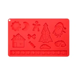 Molde silicona para fondant Navidad - Modecor
