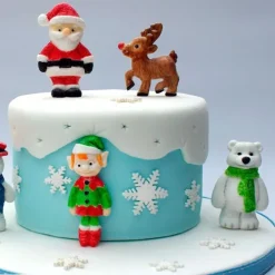 Molde silicona para fondant reno de Navidad - Katy Sue Designs