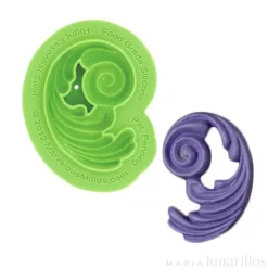 Molde silicona para fondant Remolino derecha - Marvelous