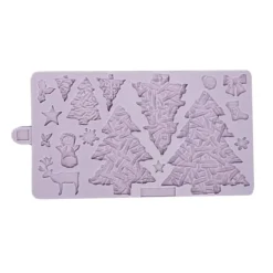 Molde silicona para fondant árboles de mimbre Navidad - Karen Davies