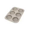 Molde silicona perforado para 6 panes de hamburguesa 8 cm - Silikomart