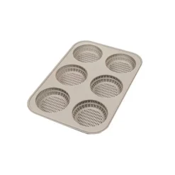 Molde silicona perforado para 6 panes de hamburguesa 8 cm - Silikomart