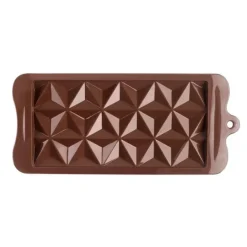 Molde silicona tableta de chocolate pirámide - Ibili