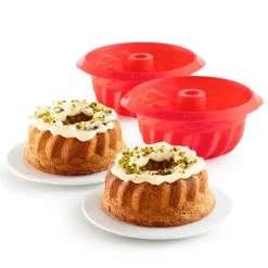 Moldes mini savarín 14 cm (2) - Silicona - Lékué