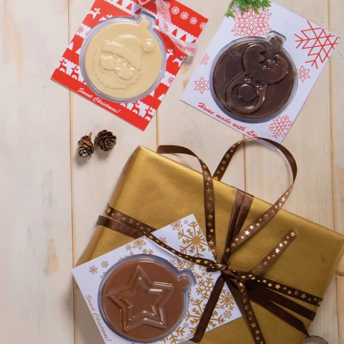Moldes para chocolate y tarjetas de Navidad - Decora