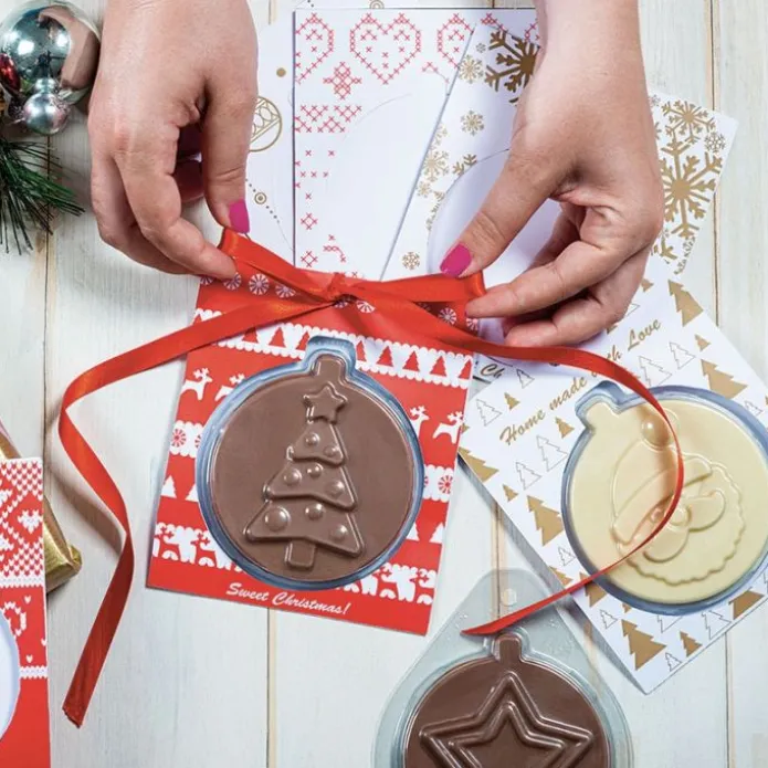 Moldes para chocolate y tarjetas de Navidad - Decora