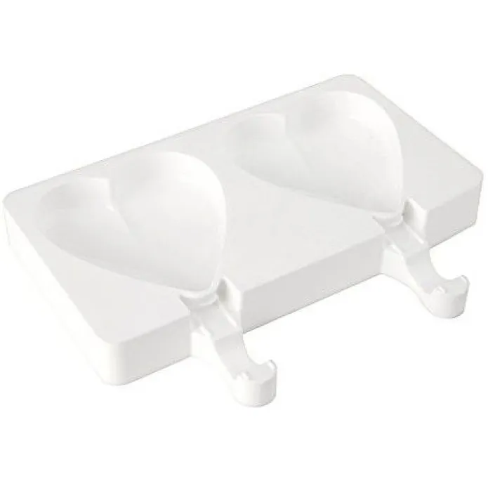 Moldes para 4 helados corazón (2) - Silikomart