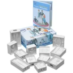 Moldes para 4 personas familia de fondant 3D - PME
