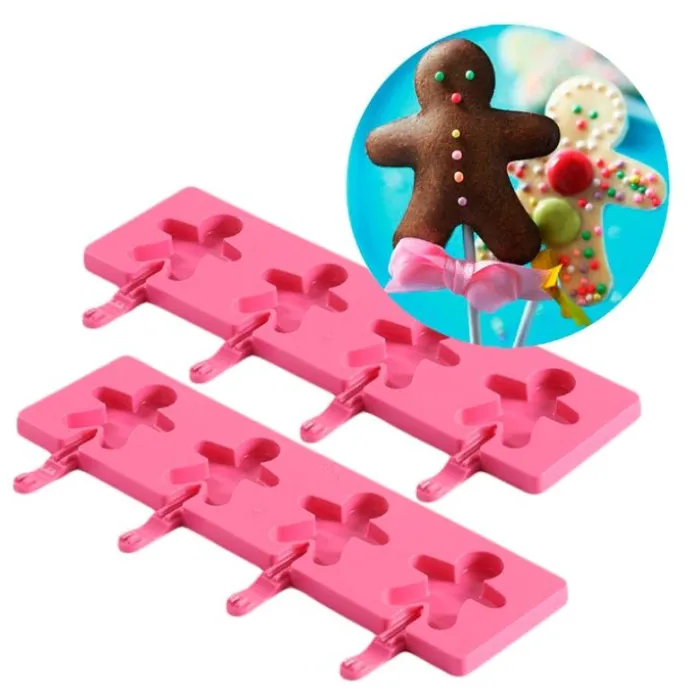 Moldes para piruletas Ginger Pop (2) - Silikomart
