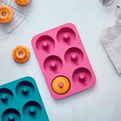 Moldes silicona donuts 6 cavidades (2) - Lacor
