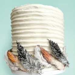 Moldes silicona para fondant plumas (2) - Katy Sue Designs
