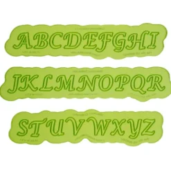 Moldes silicona para fondant letras mayúsculas Flexabet - Marvelous